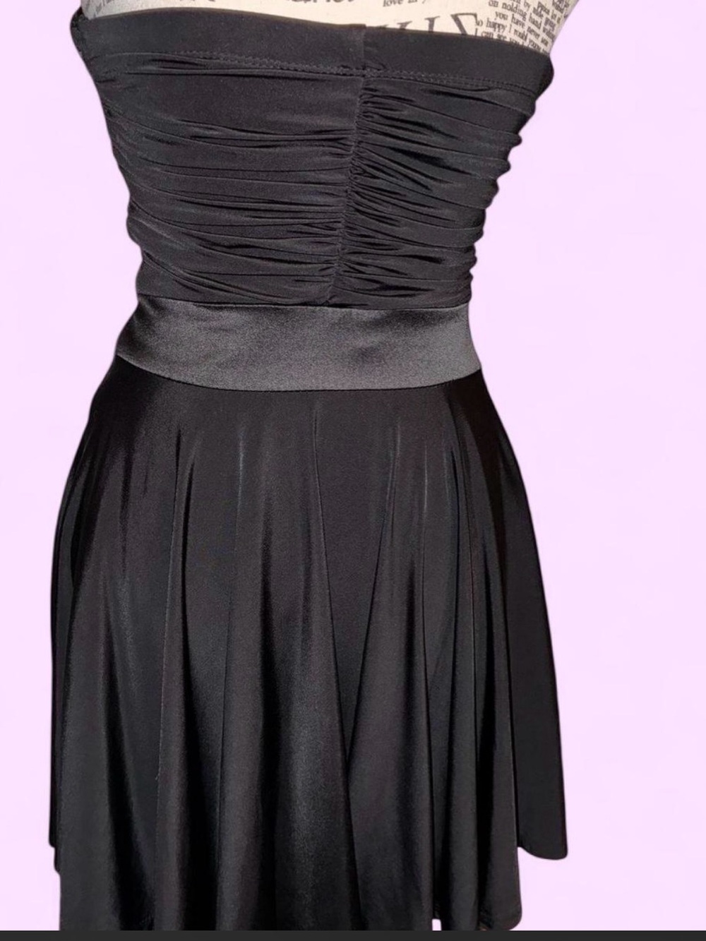 XOXO Black Women's Skater Dress with Lace overlays - Picture 4 of 9
